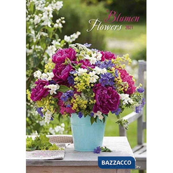 Calendario da muro 23,7x34 cm flowers 2021