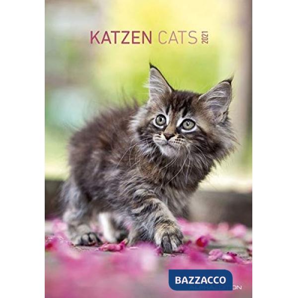 Calendario da muro 23,7x34 cm cats 2021