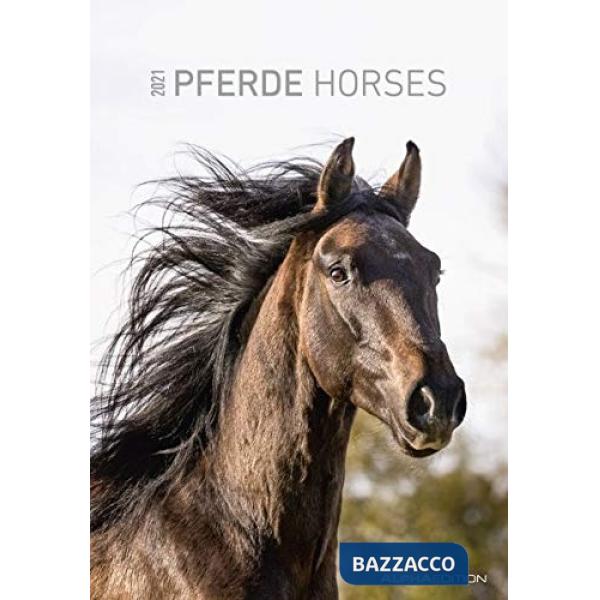 Calendario da muro 23,7x34 cm horses 2021