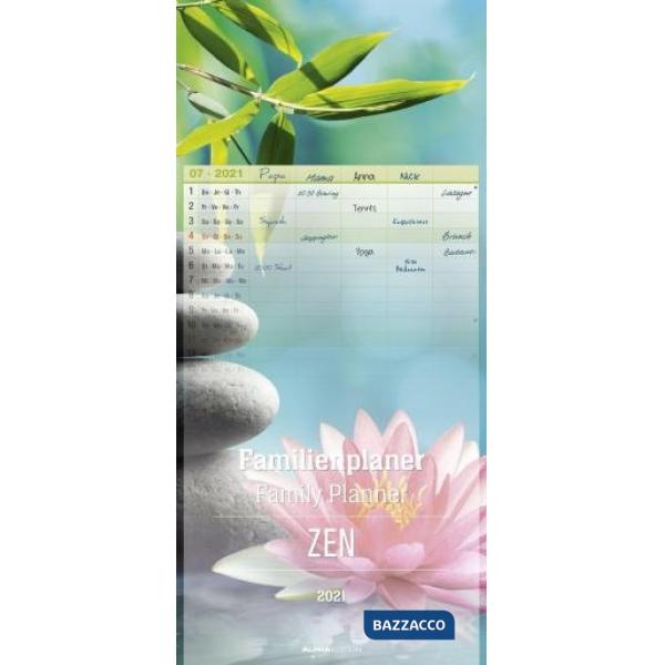 Calendario famiglia 21x45 cm zen 2021