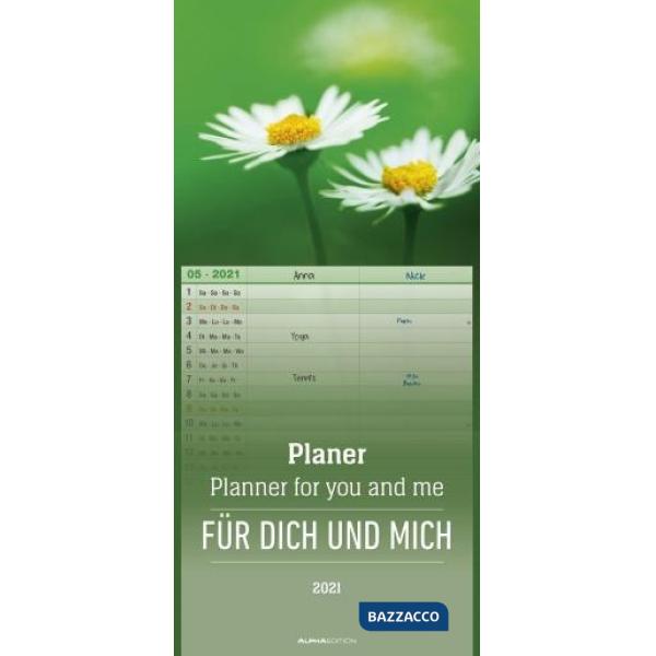 Calendario per te e me 21x45 cm planner 2021
