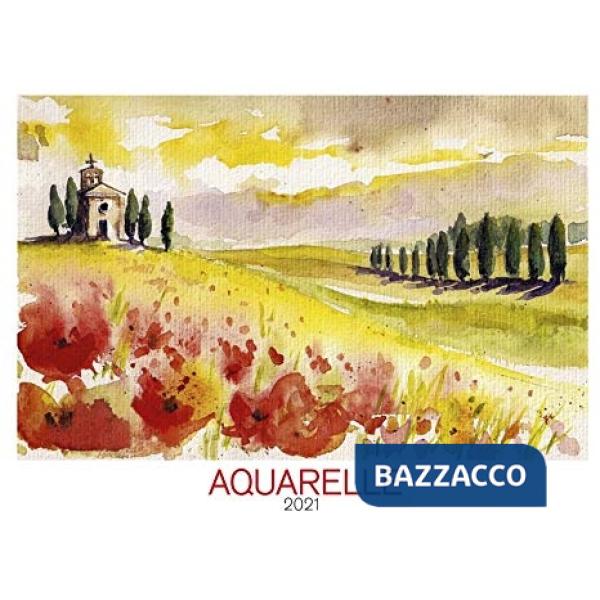 Calendario da muro 48,5x34 cm aquarelle 2021