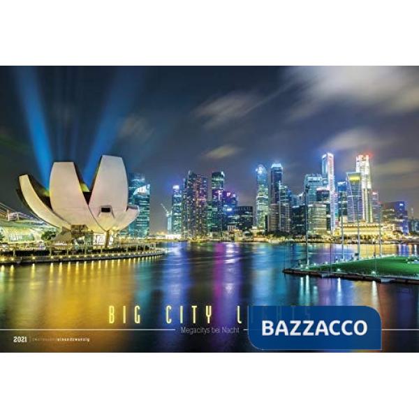 Calendario da muro 49,5x34 cm big city lights 2021