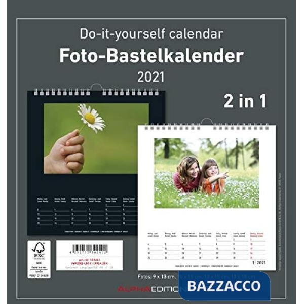 Calendario da muro 21x22cm do it yourself 2021