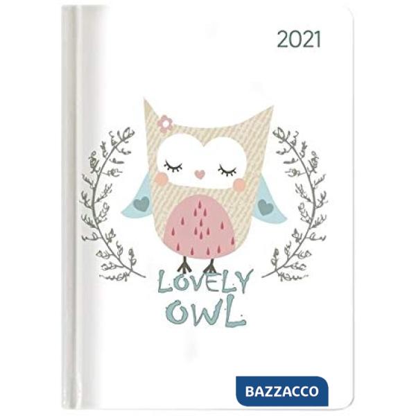 Agenda settimanale 10,7x15,2 cm ladytimer lovely owl 2021
