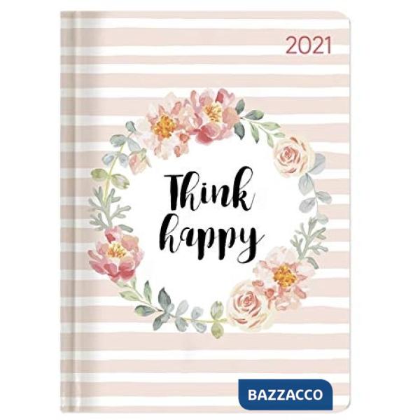 Agenda settimanale 10,7x15,2 cm ladytimer think happy 2021