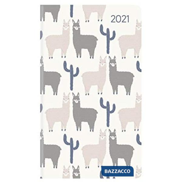 Agenda settimanale 9x15,6 cm ladytimer slim llama 2021