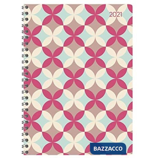 Agenda settimanale 15x21 cm ladytimer spiralata retro 2021