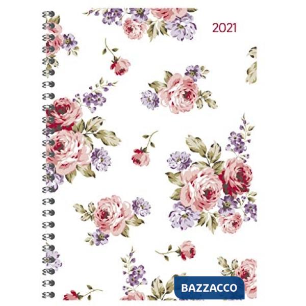 Agenda settimanale 15x21 cm ladytimer spiralata roses 2021