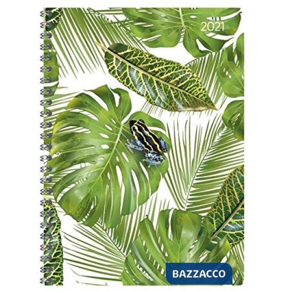 Agenda settimanale 15x21 cm ladytimer spiralata jungle 2021