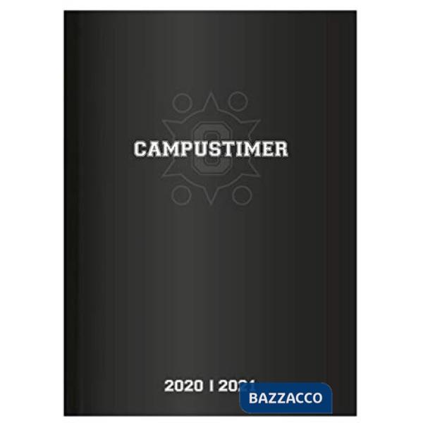Agenda settimanale Campustimer a5 black 2021