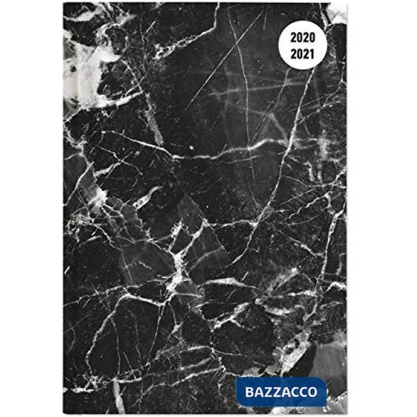 Collegetimer a5 black marble 2020-2021