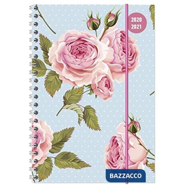 Collegetimer a5 roses spiralata 2020-2021