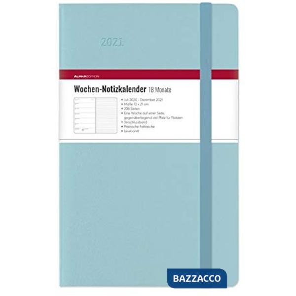 Planer settimanale 18 mesi grande azure 2021