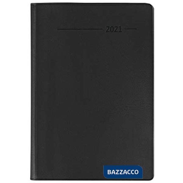 Agenda giornaliera 10,7x15,2 cm pvc nera 2021