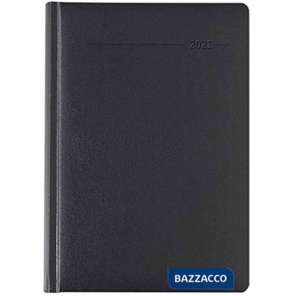 Agenda giornaliera 10,7x15,2 cm Balacron nera 2021