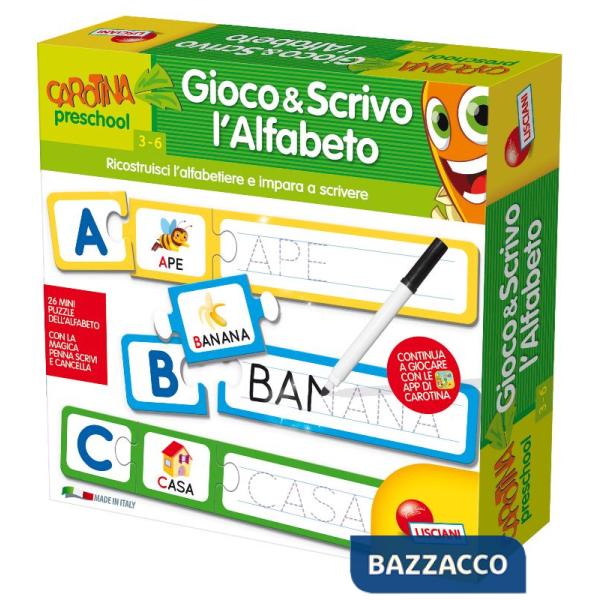 CAROTINA GIOCO E SCRIVO L'ALFABETO