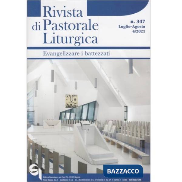 Rivista di pastorale liturgica (2021). Vol. 4