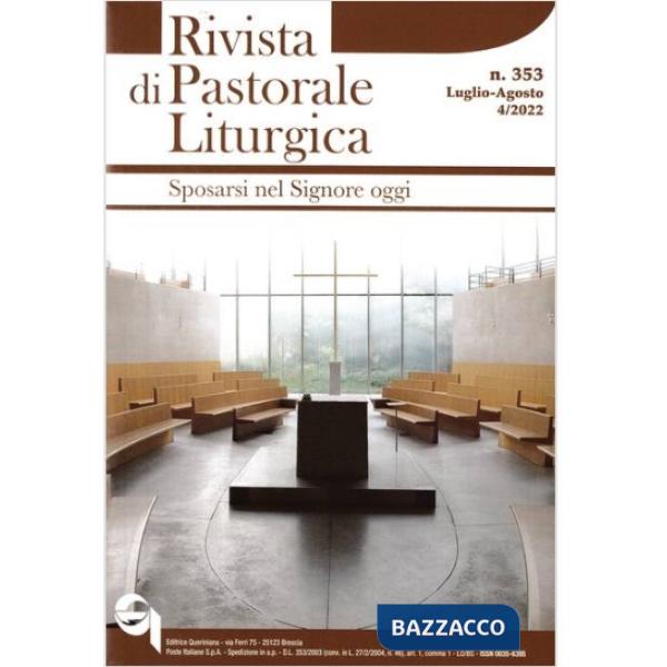 Rivista di pastorale liturgica (2022). Vol. 4