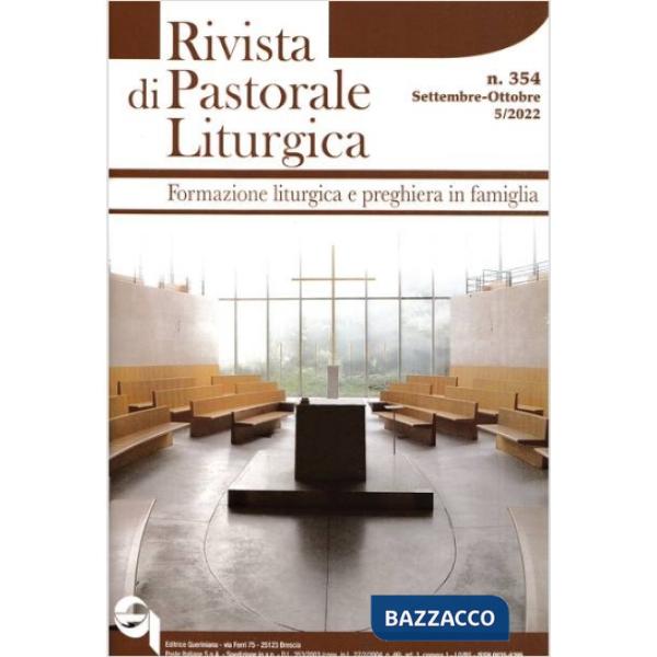 Rivista di pastorale liturgica (2022). Vol. 5