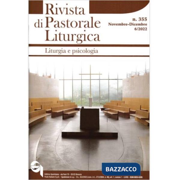 Rivista di pastorale liturgica (2022). Vol. 6