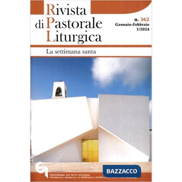 Rivista di pastorale liturgica (2024). Vol. 1