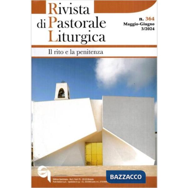 Rivista di pastorale liturgica (2024). Vol. 3: Il rito e la penitenza