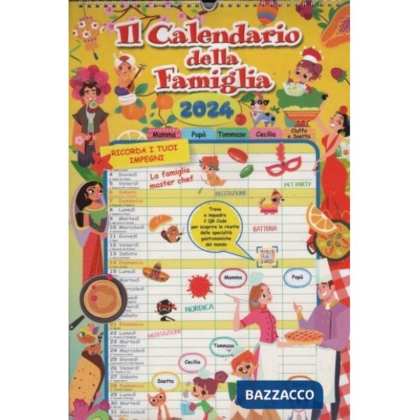 Calendario-agenda della famiglia 2024