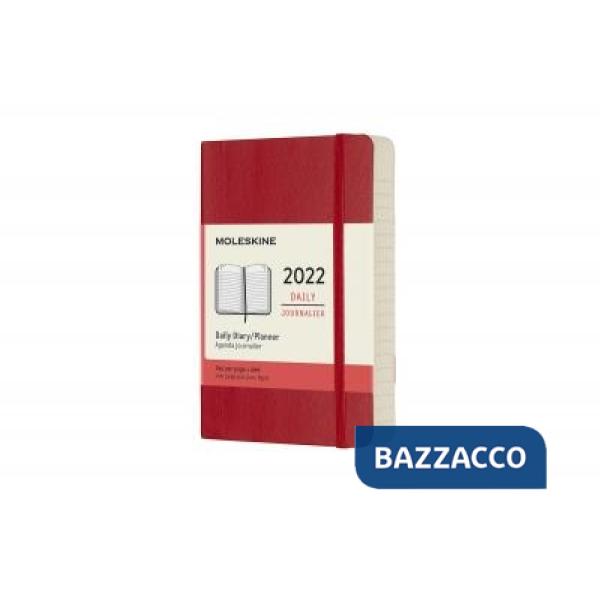 12 months, daily. Pocket, soft cover, scarlet red