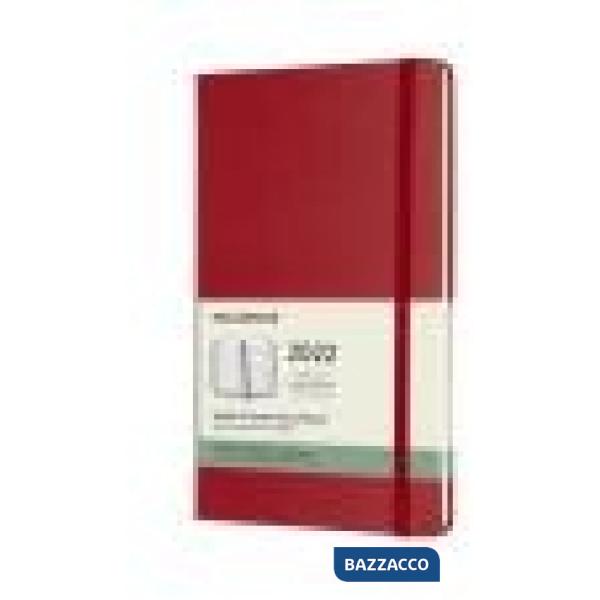 12 months, weekly, horizontal. Large, hard cover, scarlet red