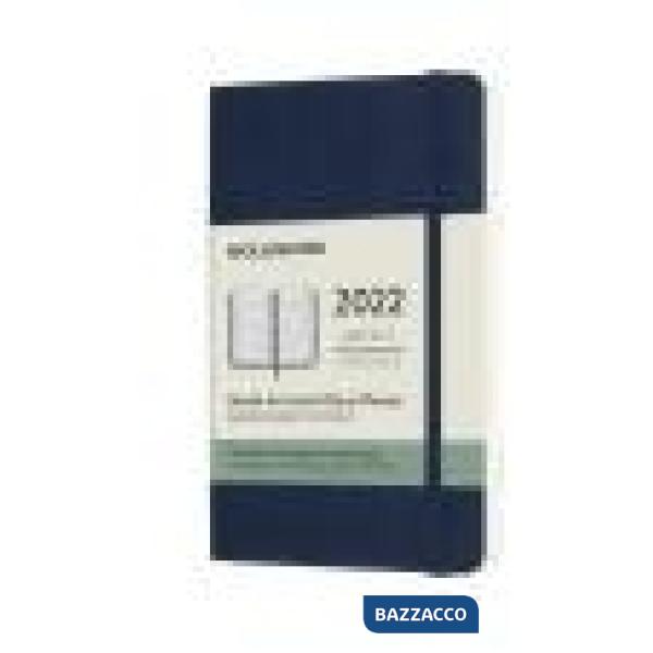 12 months, weekly horizontal. Pocket, soft cover, sapphire blue