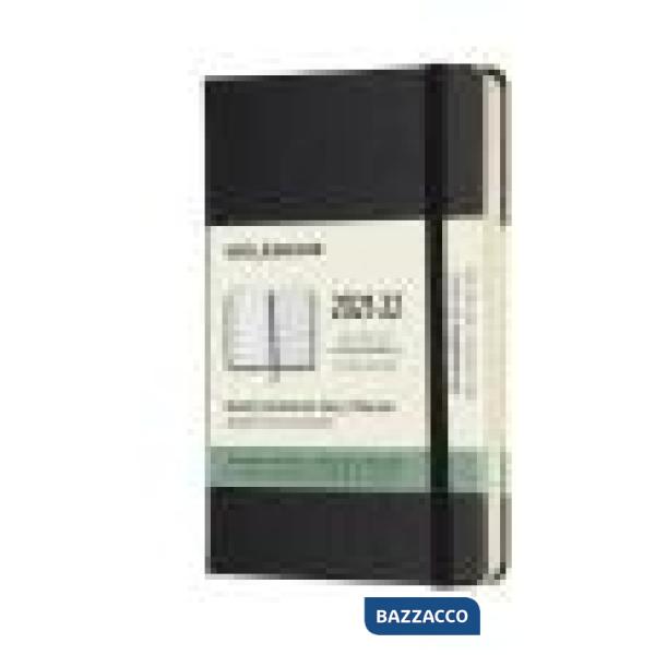 18 months, weekly notebook. Pocket, hard cover black