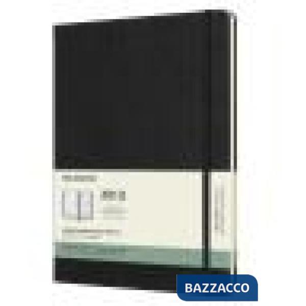 18 months, weekly notebook. Extra-large, hard cover, black