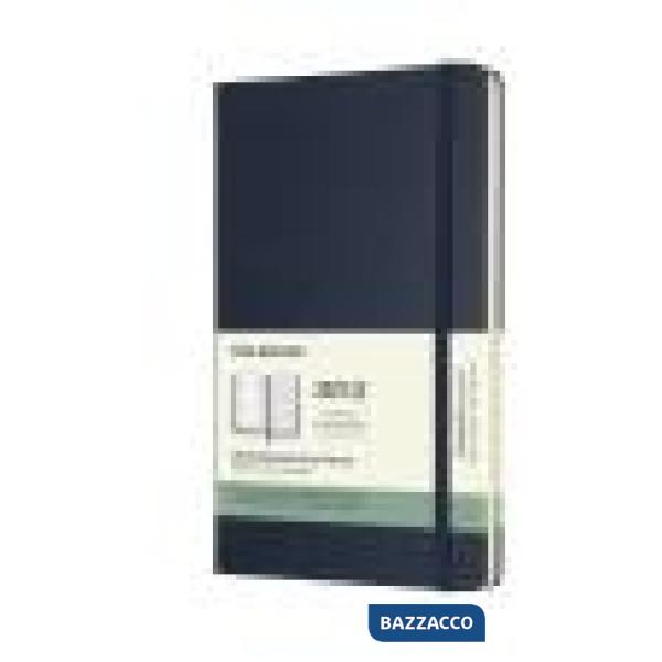 18 months, weekly notebook. Large, hard cover, sapphire blue