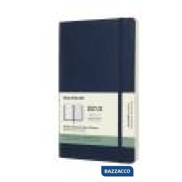 18 months, weekly notebook. Large, soft cover. sapphire blue