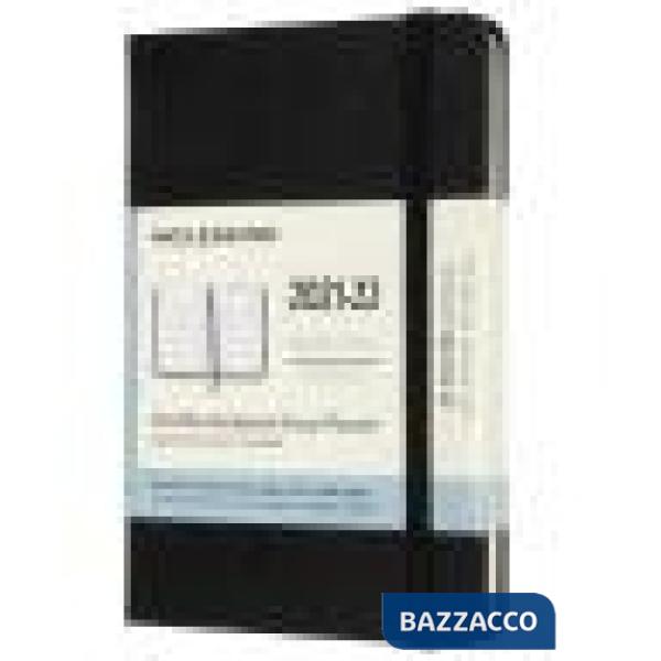 18 months, monthly. Pocket, hard cover, black