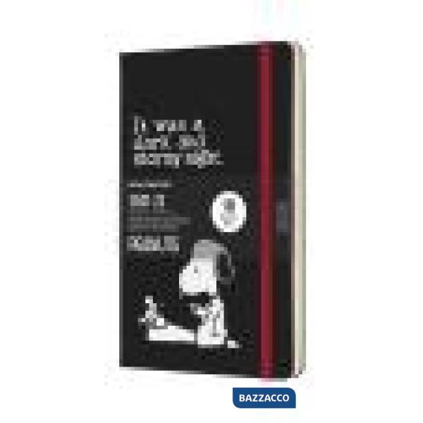 18 months, weekly notebook, Peanuts. Large, black