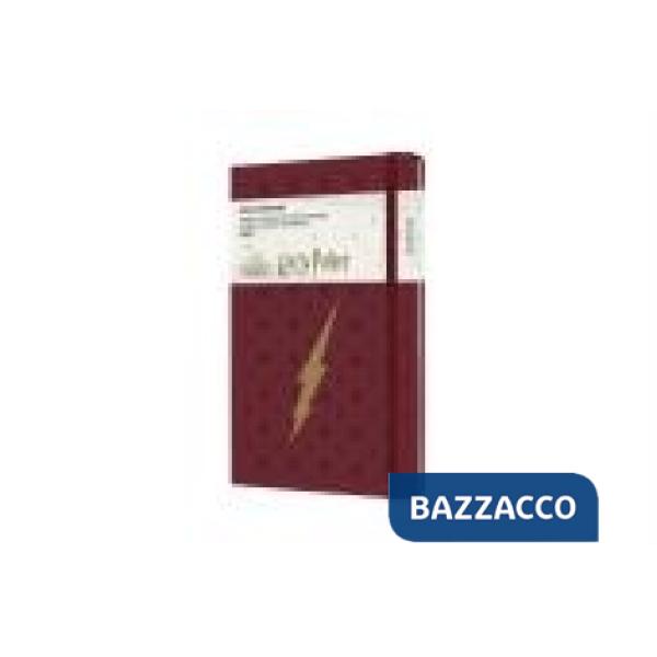 12 months, weekly notebook, Harry Potter. Large, bordeaux red