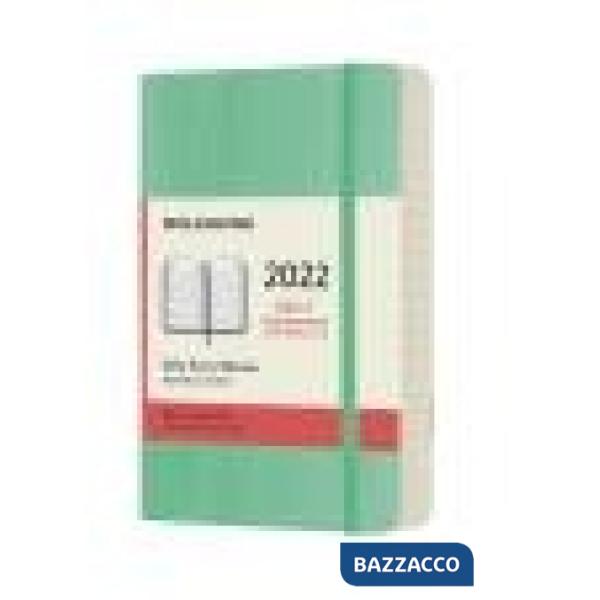 12 months, daily. Pocket, soft cover, ice green