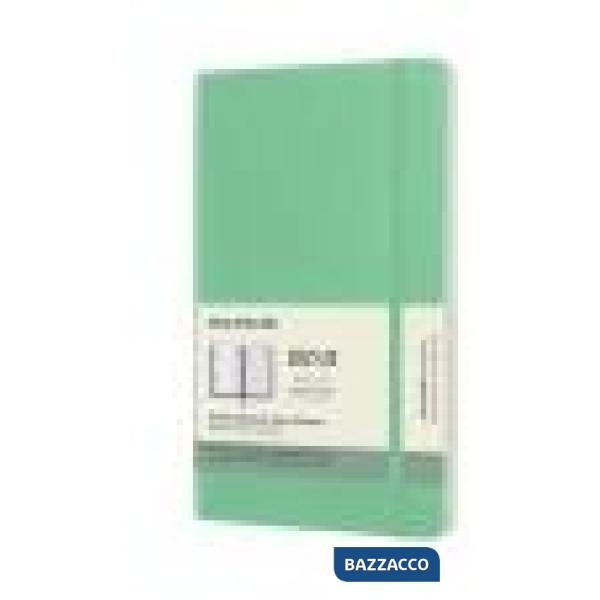 18 months, weekly notebook. Large, soft cover, ice green