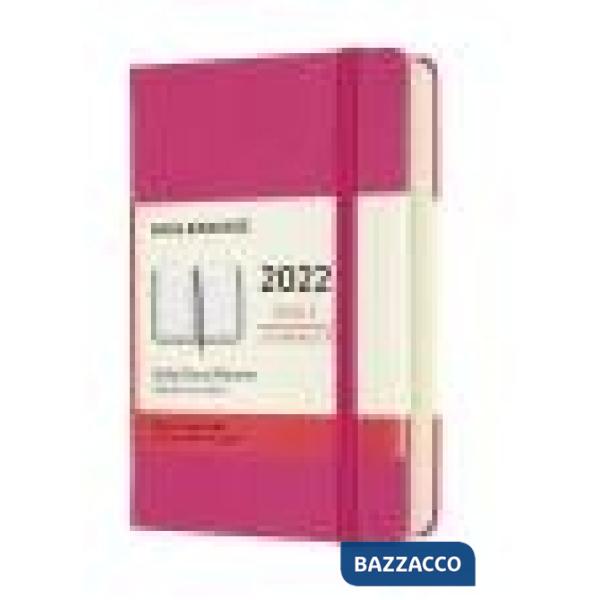 12 months, daily. Pocket, hard cover, bougainvillea pink