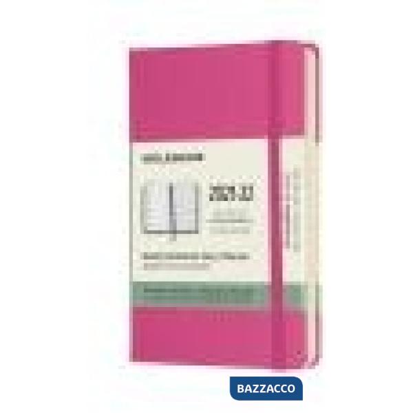 18 months, weekly notebook. Pocket, hard cover, bougainvillea pink