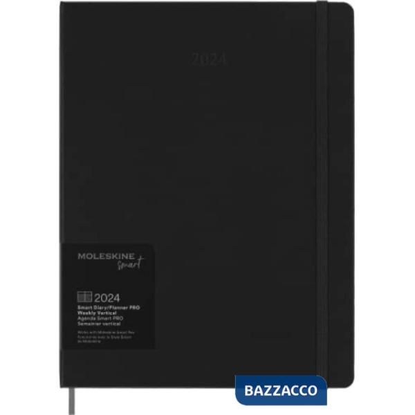 12 months smart planner pro, weekly. Extra-large, black