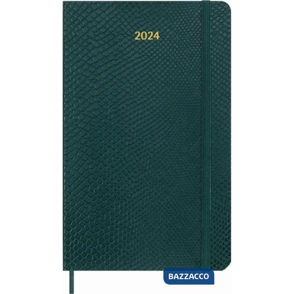 12 months, weekly notebook. Precious, ethical, boa. Green box