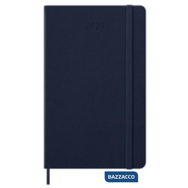 12 months, weekly notebook. Large, hard cover, sapphire blue