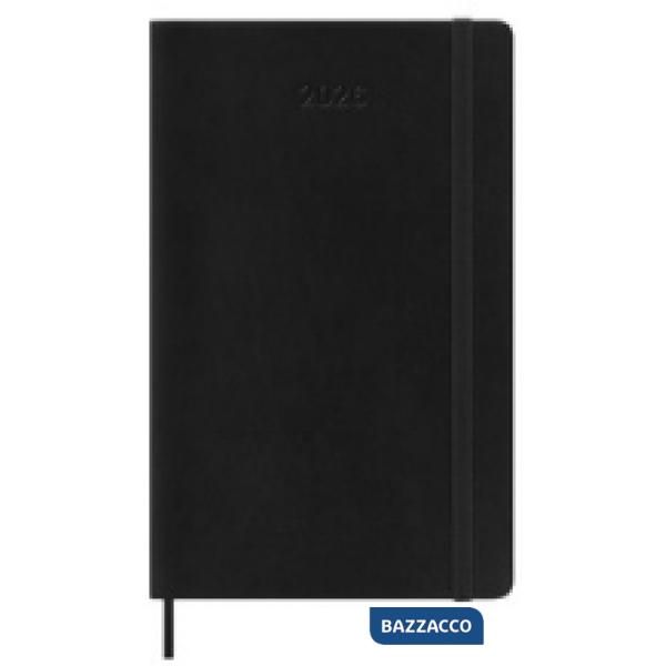 12 months, weekly, horizontal. Large, soft cover, black