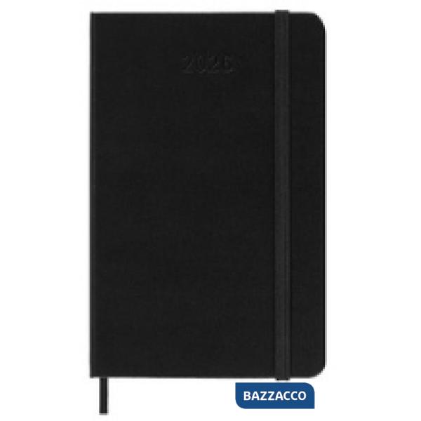 12 months, weekly, vertical. Pocket, hard cover, black