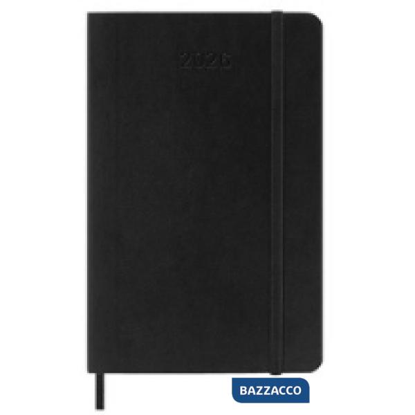 12 months, daily. Pocket, soft cover, black