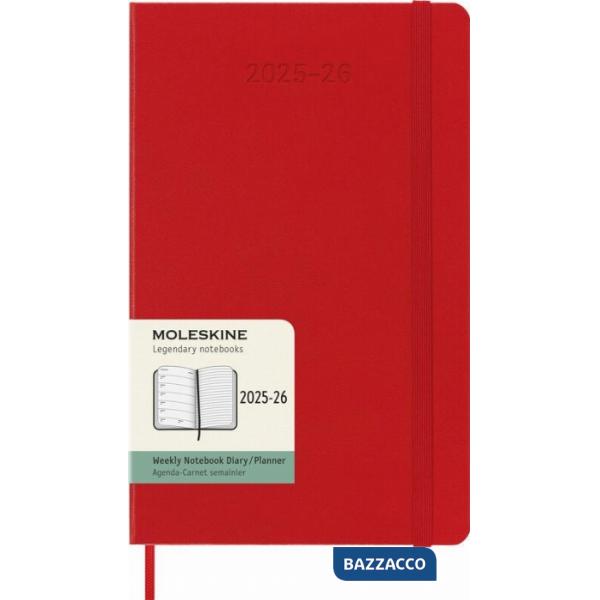 18 months, weekly notebook. Large, hard cover, scarlet red