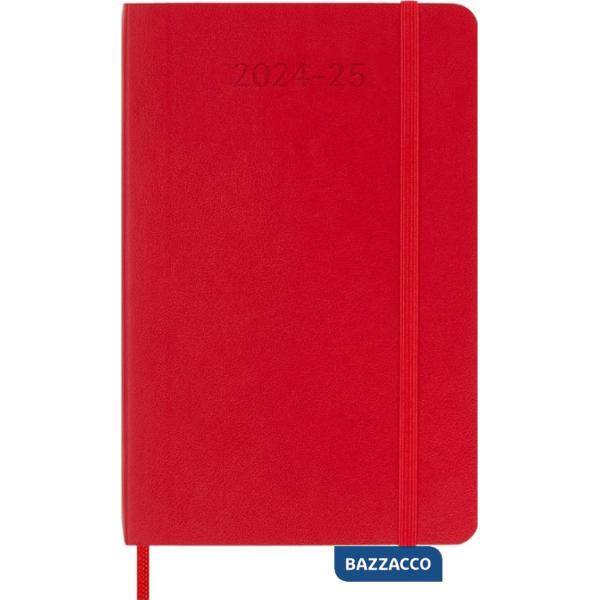 18 months, weekly notebook. Large, soft cover, scarlet red
